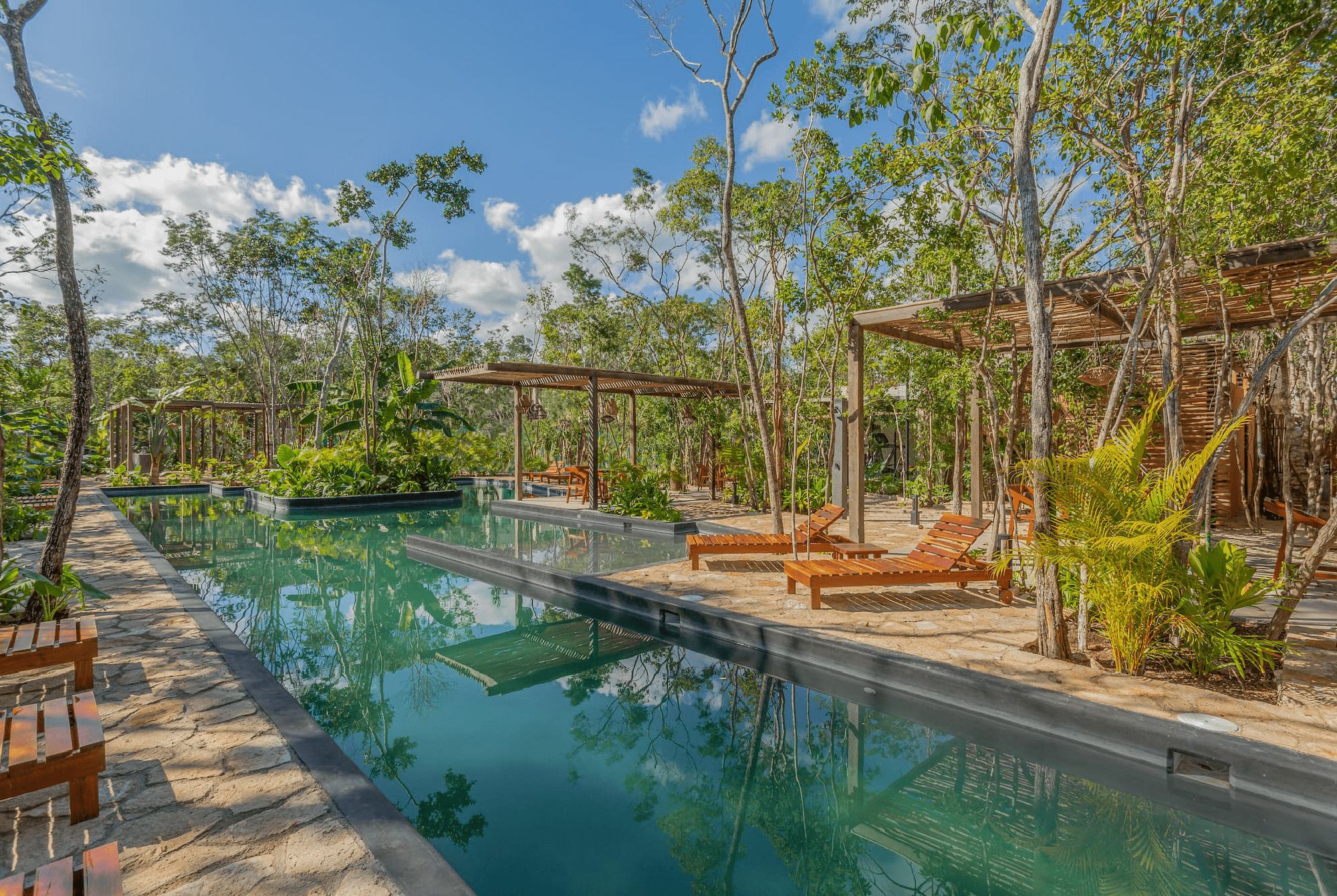 La alberca residencial más grande de Tulum